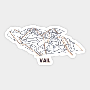 Vail Trail Map Sticker